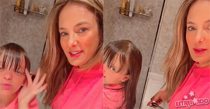 Ticiane Pinheiro Corta O Cabelo De Rafaella Justus E Filha Diz Cortou