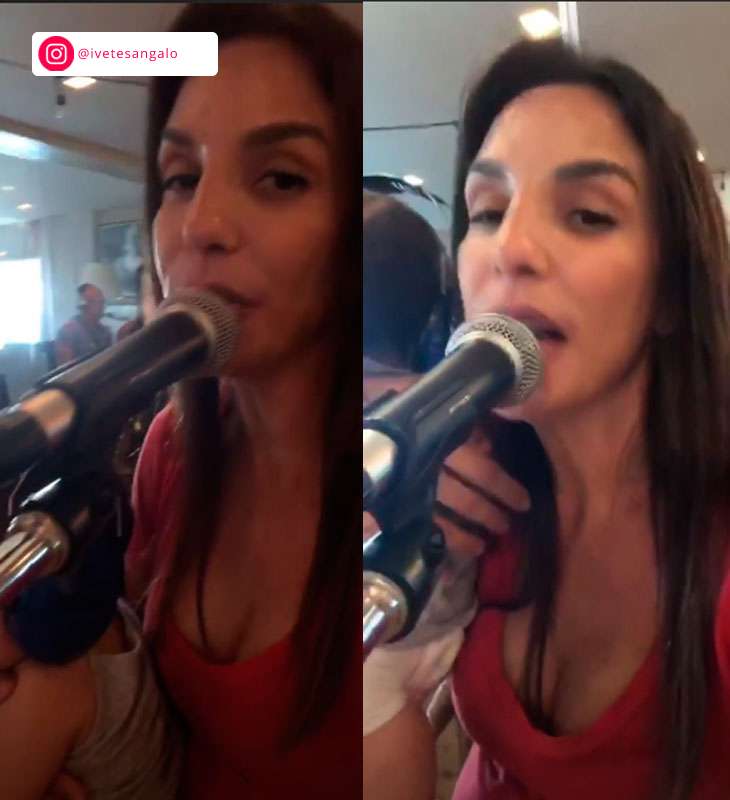 Sem crise Ivete Sangalo e Daniel Cady trocam beijão em live após